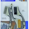 offre spéciale Castorama 3 Mini-brosses à Main Tivolys : Fil Acier, Fil Laiton, Fil Nylon 7