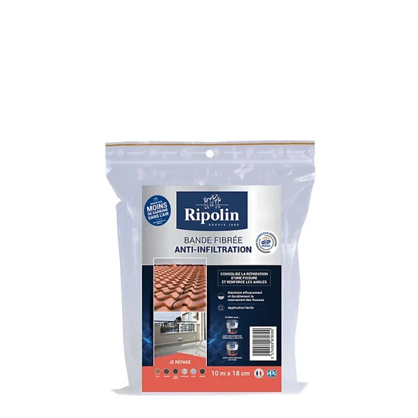 Castorama Bande Fibrée Anti-infiltration Ripolin 18 Cm X L.10 M Les achats en ligne 1