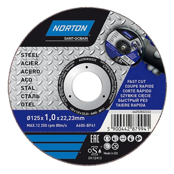 beauté Castorama Disque De Coupe Métal Norton 125x1x22,2 mm 1