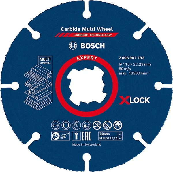 marque pas cher Castorama Disque De Coupe Meuleuse Carbure Bosch X-Lock Ø115 Mm 1