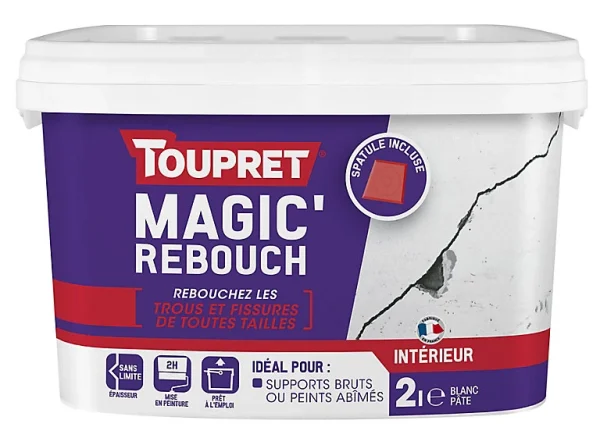 Castorama Enduit De Rebouchage Magic’ Toupret 2L grande surprise 1