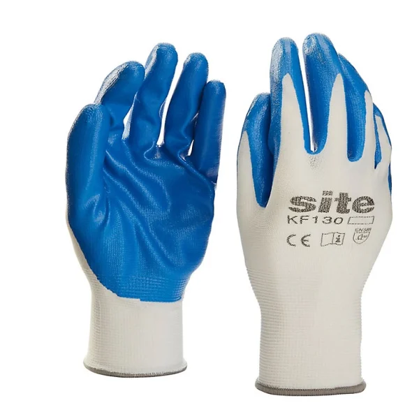 garantie de qualité Castorama Gants à Paume Revêtement Nitrile Site – Taille 8 (M) 1