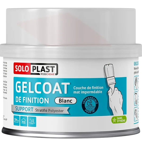 pas cher Castorama Gel Coat 250 G Coloris Blanc 1