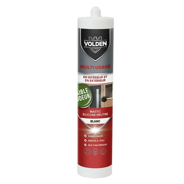 Castorama Mastic Silicone Neutre Multi-usage Volden Blanc 280ml grossiste en ligne 1