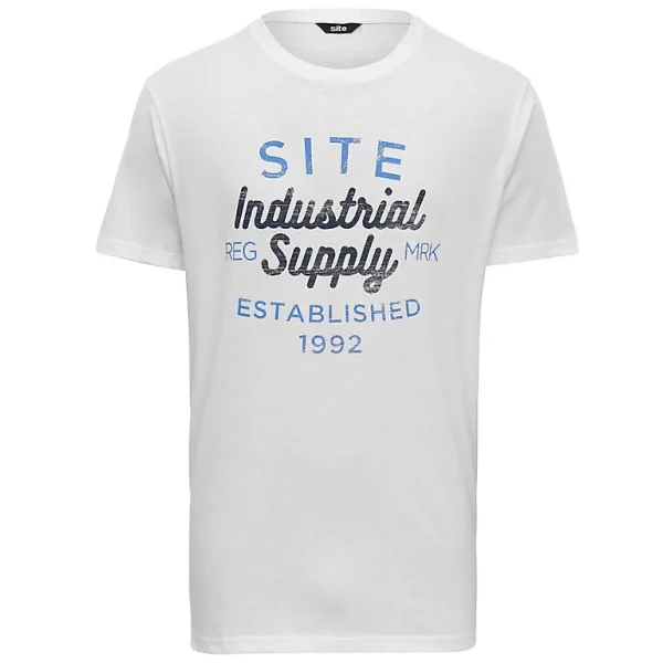 Castorama T-shirt Imprimé Blanc Site Lavaka Taille M boutique pas cher 1